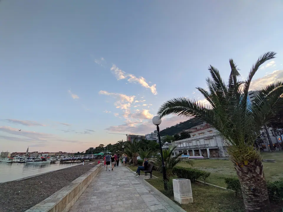 Vista de Budva, Montenegro