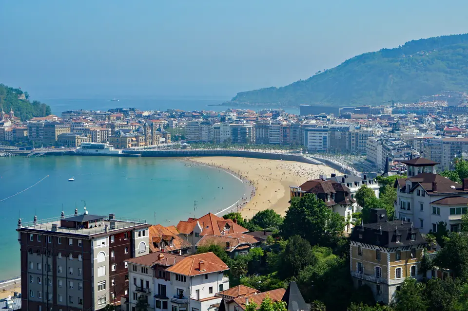 Playa de la Concha en San Sebastián