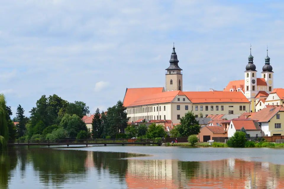 Fachadas renacentistas de la plaza de Telč