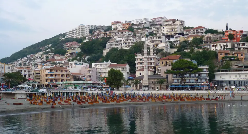 Vista panorámica de Ulcinj, Montenegro